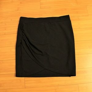 HM Black Wrap Front Pencil Skirt